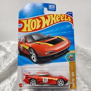 Hot Wheels '95 Mazda RX-7 Drift Red 70s VS '90s